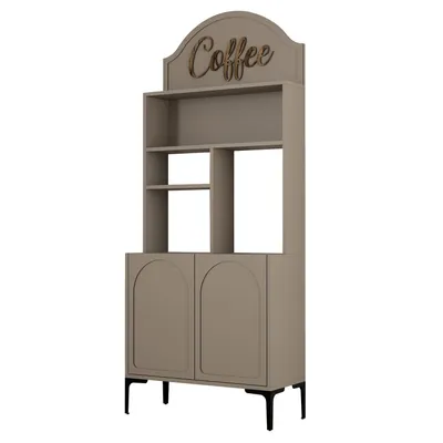 Produktbild von Skye Decor, Lyon 80 - Atlas, Black, Wohnzimmerschrank, Kaffeebarschrank, Atlas, 81,3 x 201 x 35 cm