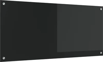 Image de Crédence de cuisine Noir 110 x 50 cm verre trempé