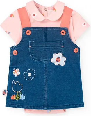 Produktbild von Boboli Knit Kurzarm-set Blau,Rosa 6 Months Blau,Rosa 6 Months