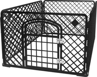 Obrázok produktu pre ISO 15743 Plastová ohrádka pre zvieratá 90 x 90 x 60 cm čierna