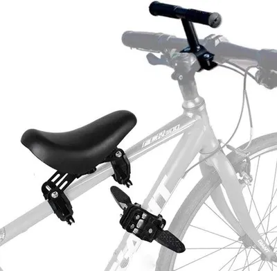 Productafbeelding van Kinderfietsstoeltje - Voorzitje Fiets - Samen Fietsen - Universele Montage - 2-5 Jaar - Zwart