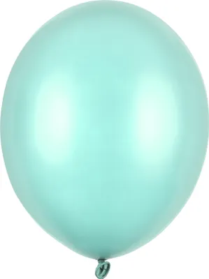 Produktbild von 100 Stk. Luftballon Ø30cm "Uni Metallic" | Minzgrün