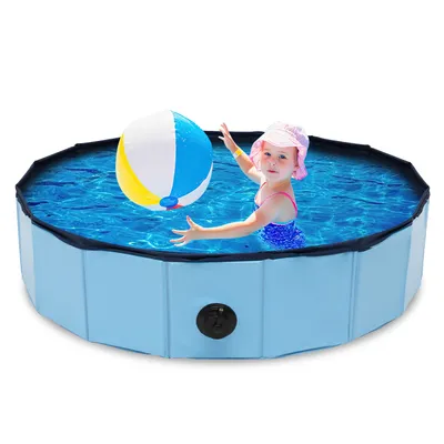 Produktbild von Hundepool 80*20CM PVC Faltbarer Kinderpool Kleber Schwimmbad Planschbecken