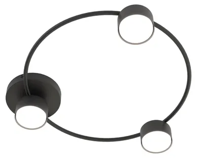 Immagine prodotto di Lampada a sospensione Lucio in acciaio nero opaco