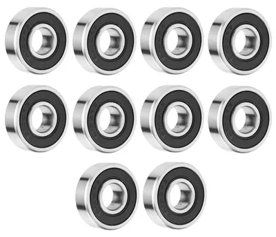 10 Rillenkugellager 6000-2RS, 10x26x8 mm, doppelt abgedichtet