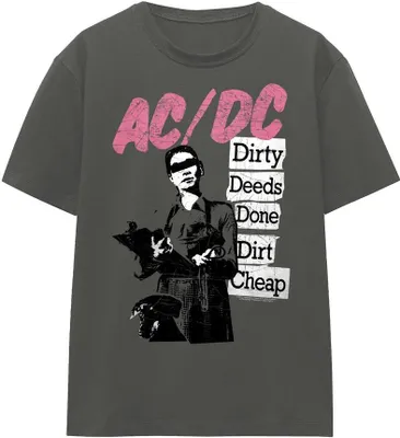 Produktbild von AC/DC - "Dirty Deeds" T-Shirt für Herren/Damen Uni TV15414 (XXL) (Holzkohle)