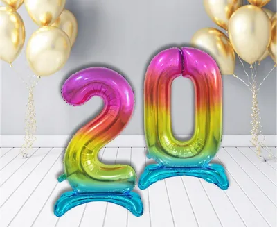 Immagine prodotto di Balon foliowy cyfra 2 stojący 74 cm