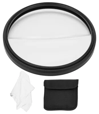 Image de Filtre dioptrique divisé de 77 mm, prisme en verre optique, flou d'arrière-plan pour la photographie