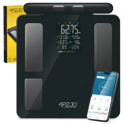 Obrázek produktu pro 4FIZJO Chytrá analytická váha ULTRA s měřičem tělesného tuku, černá