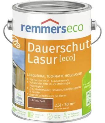 Produktbild von Remmers Öl-Dauerschutz-Lasur [eco] teak (RC-545) 2,5 l, Holzlasur aussen