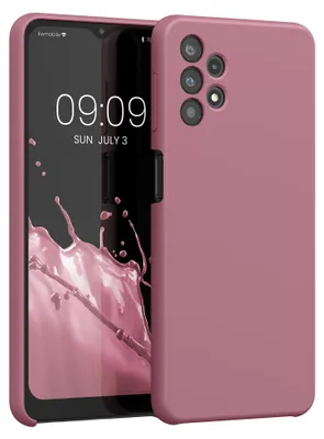 Produktbild von kwmobile Handyhülle für Samsung Galaxy A32 5G Hülle - Case Silikon - Kabelloses Laden - Schutzhülle Cover in Dark Rose