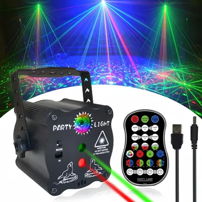 Produktbild von DJ Disco Bühne Party Lichter - RGB LED Sound aktivierte Stroboskoplicht mit Fernbedienung für Indoor Geburtstag Halloween Karaoke Club KTV