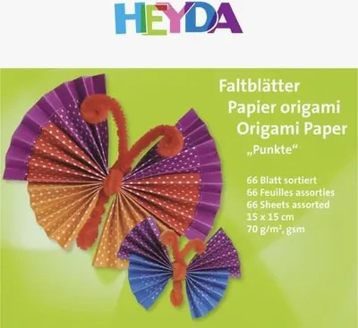 Produktbild von HEYDA 204875552 Faltblätter Punkte 15 x 15 cm