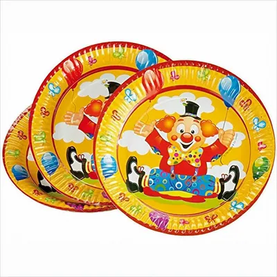 Produktbild von Pappteller Lustiger Clown 8er Pack