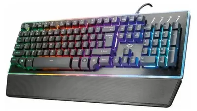 Zdjęcie produktu dla Trust GXT 860 Thura, Przewodowa, USB, Pół-mechaniczny przełącznik kluczykowy, QWERTY, LED, Czarny