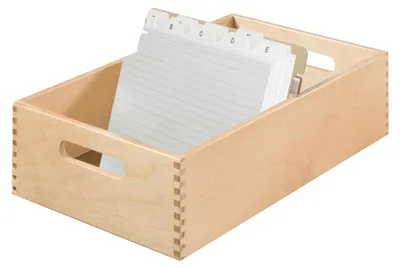Produktbild von HAN Karteikasten 1005-0 DIN A5 quer max. 1.500Karten Holz natur