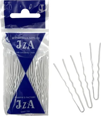 Obrázek produktu pro IZA Zvlněné vlasové drdoly 65 mm BÍLÁ LESK - 20 kusů