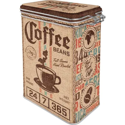 Zdjęcie produktu dla Metalowa Puszka Z Klipsem Coffe Sack
