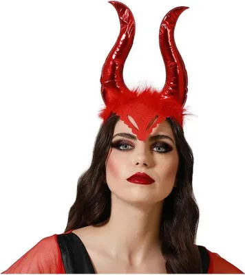 Zdjęcie produktu dla Atosa Demon Horns Diadem czerwony czerwony jeden rozmiar