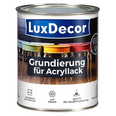 Produktbild von Grundierung für Acryllack Weiß 750ml Haftgrund Spielzeuge Metall Möbel Holz
