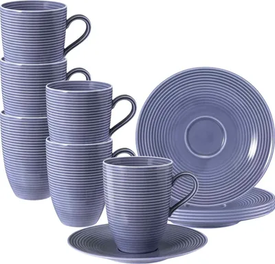 Produktbild von Seltmann Weiden Beat Fliederblau Becher + Untertasse 6er Set