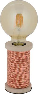 Produktbild von Näve Leuchten Tischleuchte MAX mit E27 Tischleuchte MAX mit E27 Tischleuchten - Tischleuchte "MAX" pink/weiß h: 12cm, Tischlampe im Stil Junges Wohnen, aus Metall, Kunststoff und Naturmaterialien in pink, 12 cm hoch, Ø 7 cm, E27-Fassung – Schnurschalter