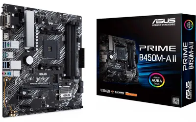 Produktbild von PRIME B450M-A II Socket AM4 micro ATX AMD  B450