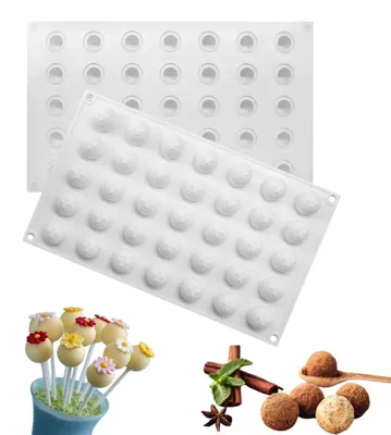 Silikonform für Schokoladenkugeln, 35 Mulden, Ø 3 cm, BPA-frei