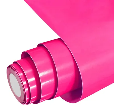 Productafbeelding van Permanente vinylfolie 30,5 cm x 5 m zelfklevende plotterfolie (glanzend neonroze)
