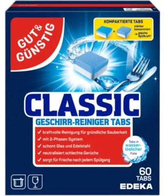 Produktbild von Gut & Günstig CLASSIC Spülmaschinentabs 60 St.