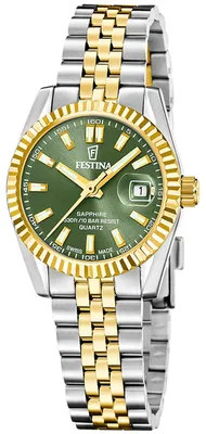 Festina F20088/4 Damenuhr Bicolor/Moosgrün 10 bar 1