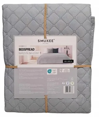 Produktbild von Smukee Bettüberwurf Grau 220x200cm Polyester
