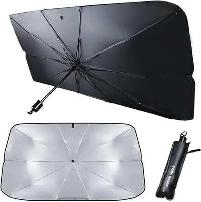 Produktbild von Auto-Sonnenblende Sonnenschutz Faltbare UV-Schutzblende - Innenraum-Autowindschutzscheibenabdeckungen Lkw Autos 79 x 140 cm