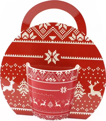 Zdjęcie produktu dla HOME ELEMENTS Kubek 300 ml, wzór norweski