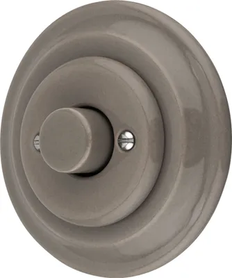 Produktbild von Unterputz Porzellan Retro LED Drehdimmer I PR1 graubeige