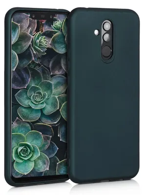 Produktbild von kwmobile Handyhülle für Huawei Mate 20 Lite Hülle - Silikon Case metallisch schimmernd - Schutzhülle Cover - Metallic Petrol