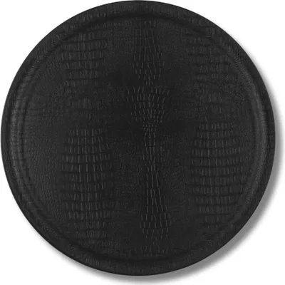 Zdjęcie produktu dla Czarna taca croco - Elegancki design - 45 cm - Dekoracyjna