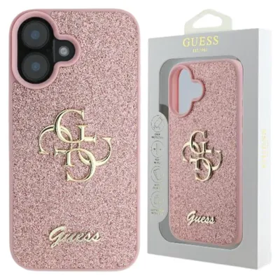 Produktbild von GUESS 3666339328528, Cover, Apple, Apple iPhone 16, 16 cm (6.3"), Pink