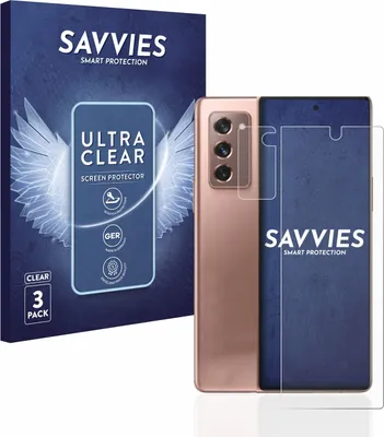Produktbild von 6x Für Samsung Galaxy Z Fold 2 5G (Display+Kamera) Schutzfolie Savvies Displayschutz Display Schutz Folie Klar Transparent