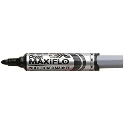 Immagine prodotto di Pennarello Pentel per lavagna bianca Maxiflo 2,5 mm nero