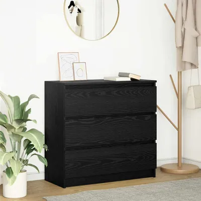 Obrázek produktu pro vidaXL Příborník vzhled černého dubu 80x35x76 cm materiál na bázi dřeva