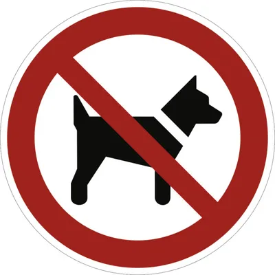 Produktbild von Dreifke® Alu-Schild "Mitführen von Hunden verboten", Ø40cm, 1 Stück, Verbotsz...