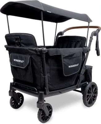 Zdjęcie produktu dla Wózek dziecięcy Wonderfold L4 Quad dla 4 dzieci / wózek ręczny, Wonderfold: czarny