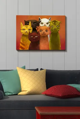 Produktbild von Wallity, Kanvas- TCR1289, Bunt, Leinwandbilder, 50 x 70 cm, 100% Leinwand