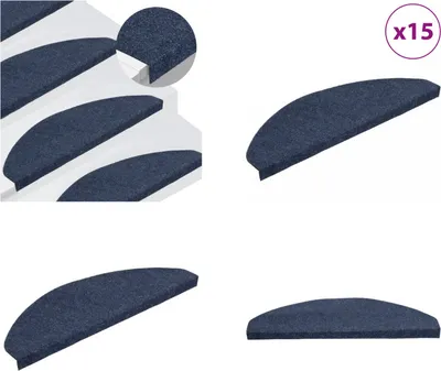 Obrázek produktu pro vidaXL Samolepicí podložky pod schody 15 ks 65x22,5x3,5 cm Modrá - Podložky pod schody - Podložky pod schody - Podložky pod schody