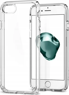 A clear phone case is shown next to a smartphone.