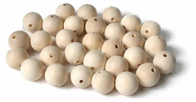 Produktbild von Holzperlen MAKRAMA 25 mm, 30 Stück