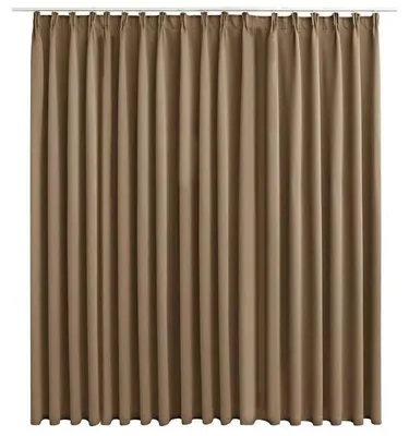 Produktbild von Verdunkelungsvorhang - Türvorhang mit Haken - 290x245 cm - Blickdicht - Wärmeschutz - Braun