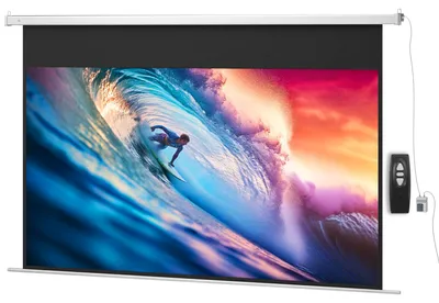 Zdjęcie produktu dla Ekran do projektora HOMCOM 293 x 193 cm, 120 cali, 16:9, HD 4K, elektrycznie zwijany