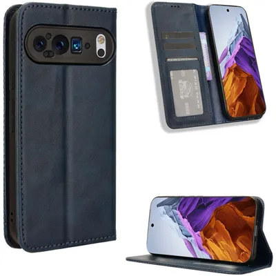 Produktbild von Mobigear Sensation  Google Pixel 9 Pro Hülle Klapphülle Geldbörse - Blau